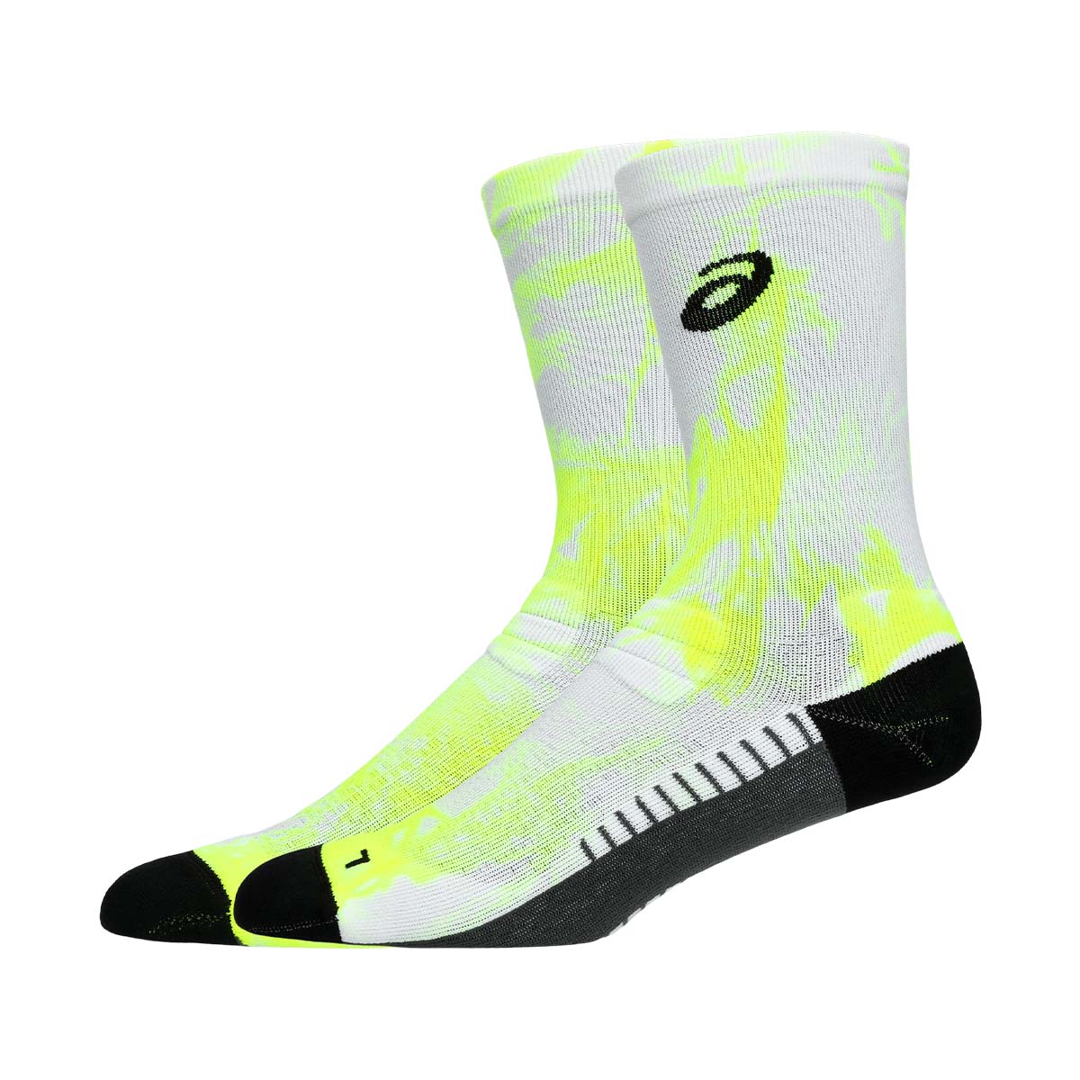 Asics Performance Run Crew Sock Safety Yellow גרבי אסיקס