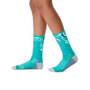 Asics Performance Run Crew Sock Wave Teal גרבי אסיקס יוניסקס