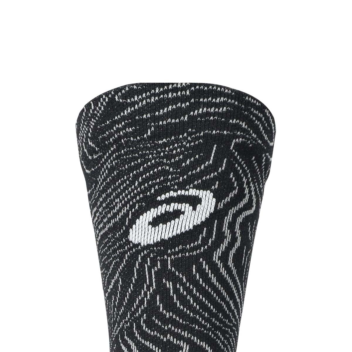 Asics Fujitrail Graphic Crew Sock Unisex - Black Cloud Grey גרבי ריצה אסיקס