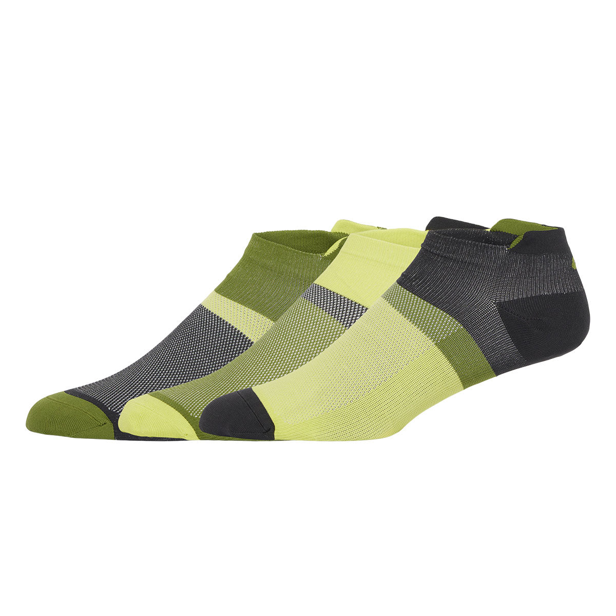 Asics3Ppk Block Ankle Sock Glow Yellow Cactus גרבי אסיקס קצרות