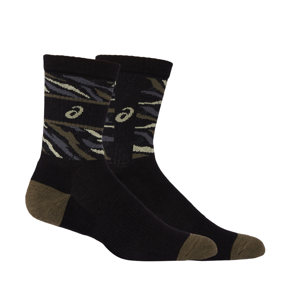 Asics 2Ppk Tiger Camo Sock Black Green גרבי אסיקס