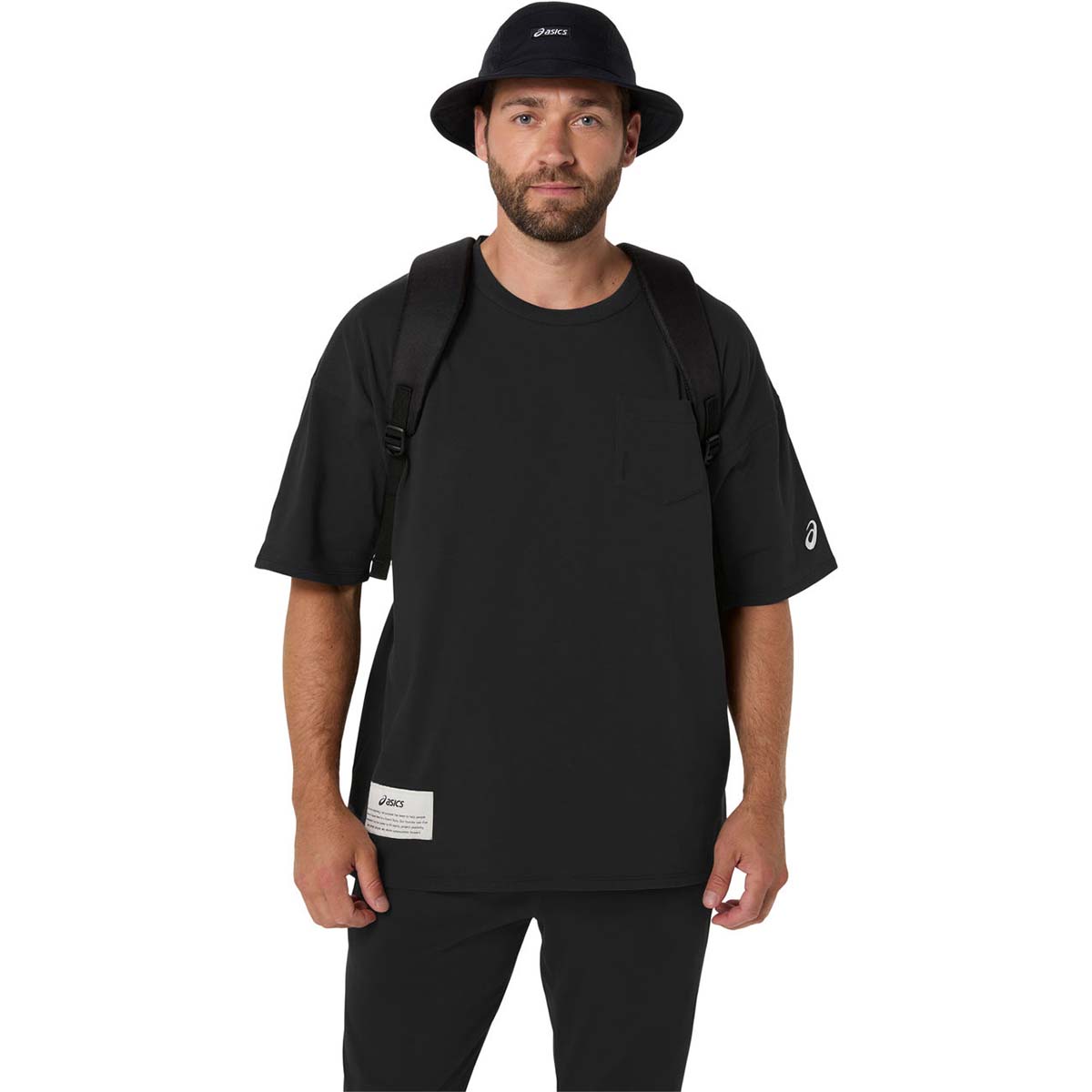 Asics Backpack 25L Unisex Performance Black Brilliant White תיק גב אסיקס