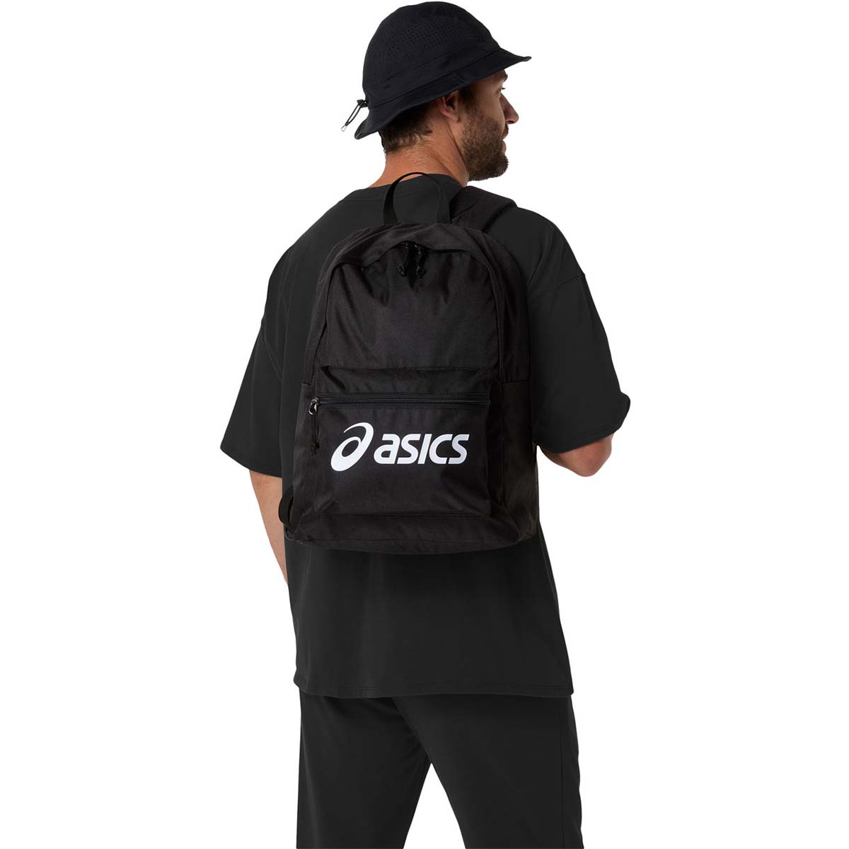 Asics Backpack 25L Unisex Performance Black Brilliant White תיק גב אסיקס