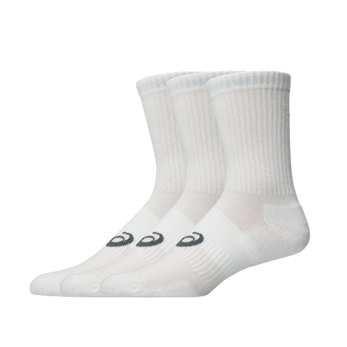 Asics 3 Pack Crew Sock Unisex - Brilliant White שלישיית גרבי אסיקס