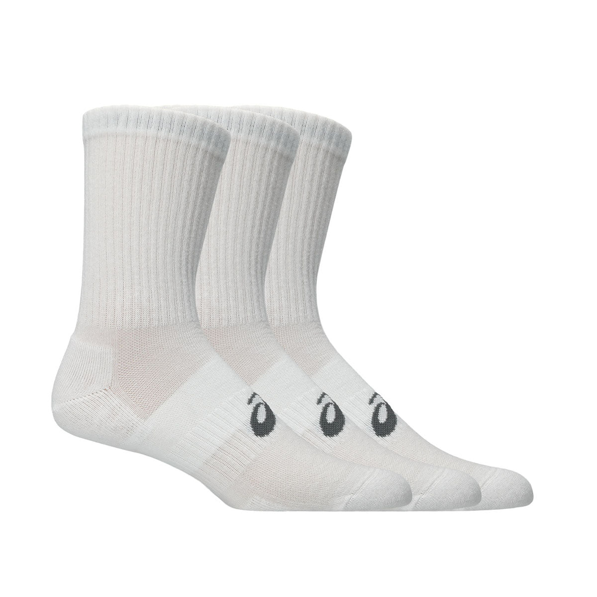 Asics 3 Pack Crew Sock Unisex - Brilliant White שלישיית גרבי אסיקס