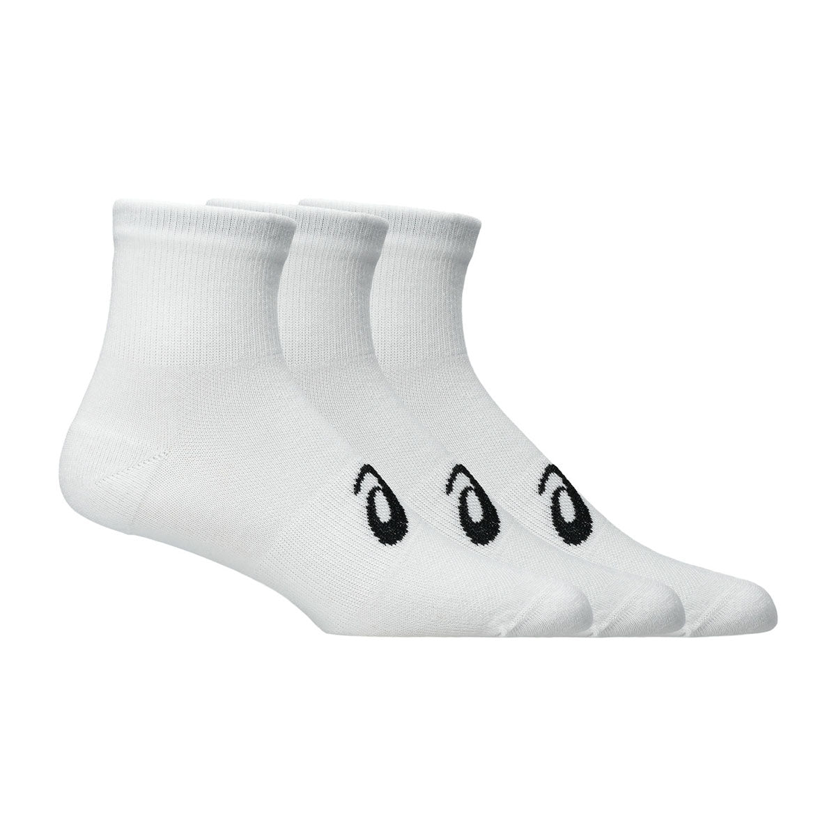 Asics 3 Pack Quarter Sock Unisex - Brilliant White שלישיית גרבי אסיקס