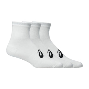 Asics 3 Pack Quarter Sock Unisex - Brilliant White שלישיית גרבי אסיקס