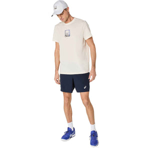 Asics Court Core Graphic Cap Unisex Cream Unisex כובע טניס יוניסקס