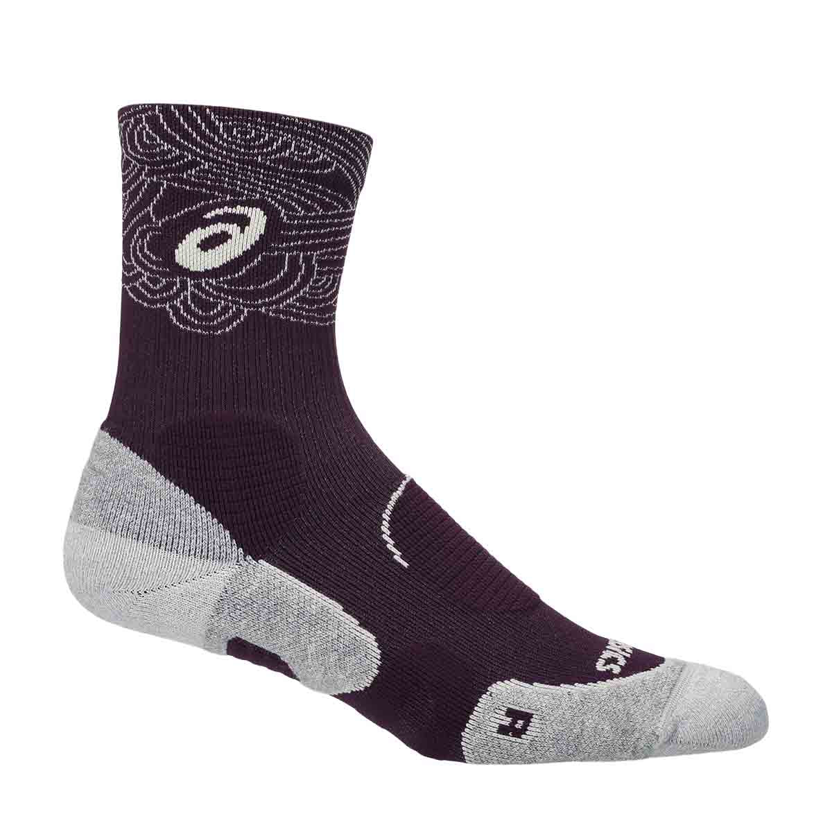 Asics Seasonal Court+ Tennis Crew Sock Unisex Dark Aubergine גרבי טניס יוניסקס