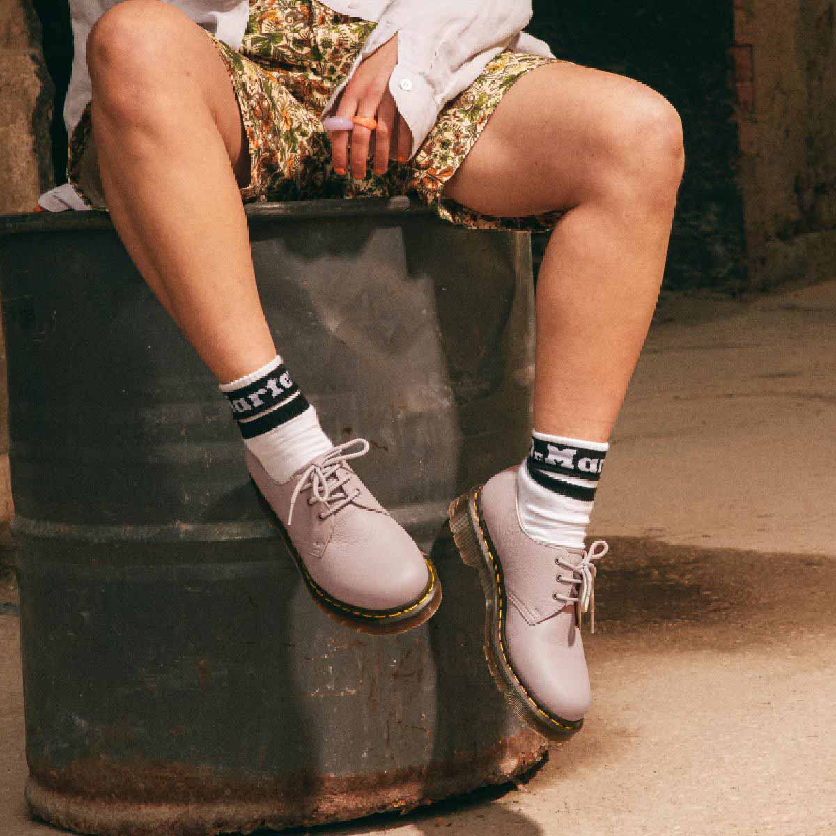 Dr. Martens 1461 Quad II Vintage Taupe נעלי ד״ר מרטינס יוניסקס קוואד וינטג' טיופ