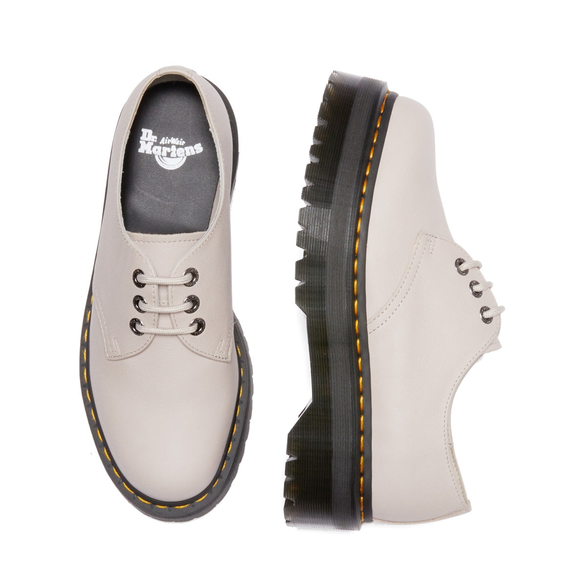 Dr. Martens 1461 Quad II Vintage Taupe נעלי ד״ר מרטינס יוניסקס קוואד וינטג' טיופ