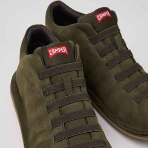 Camper Beetle Green Nubuck Ankle Boots for Men סניקרס קמפר לגברים