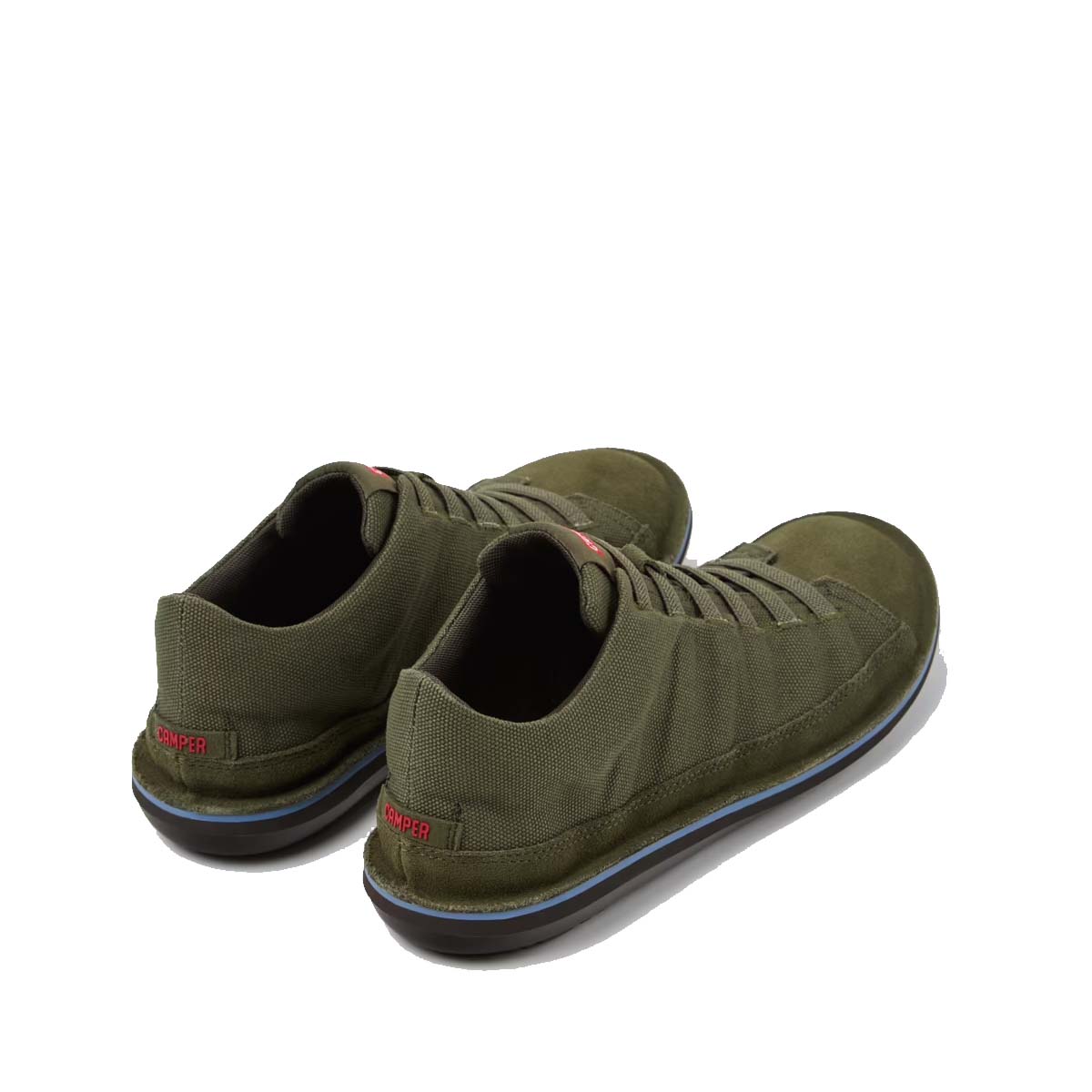 Camper Beetle Green Recycled Cotton and Nubuck Ankle Boots for Men נעלי גברים קמפר