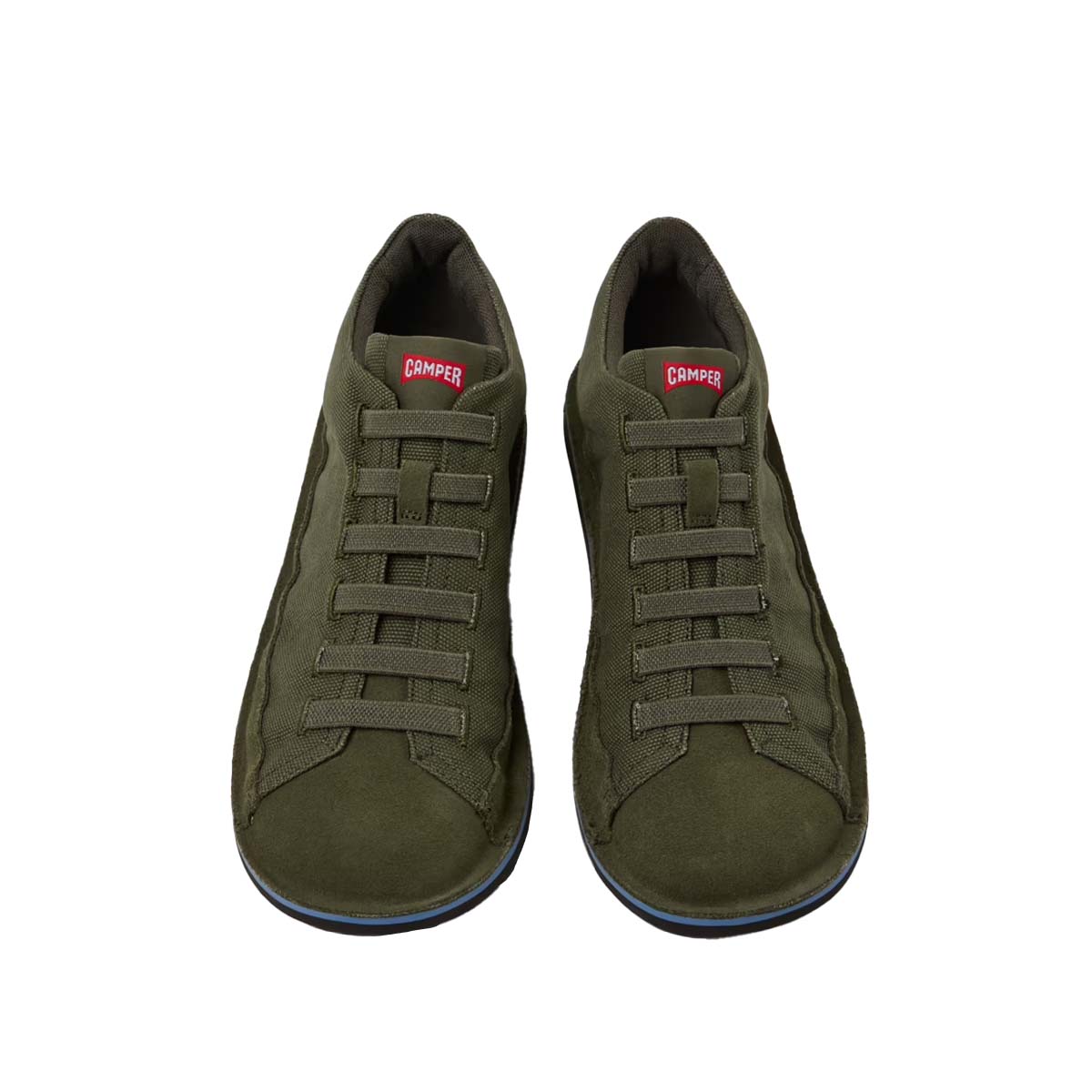 Camper Beetle Green Recycled Cotton and Nubuck Ankle Boots for Men נעלי גברים קמפר
