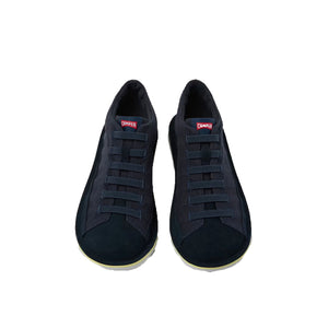 Camper Beetle Blue Recycled Cotton and Nubuck Ankle Boots for Men נעלי קמפר לגברים