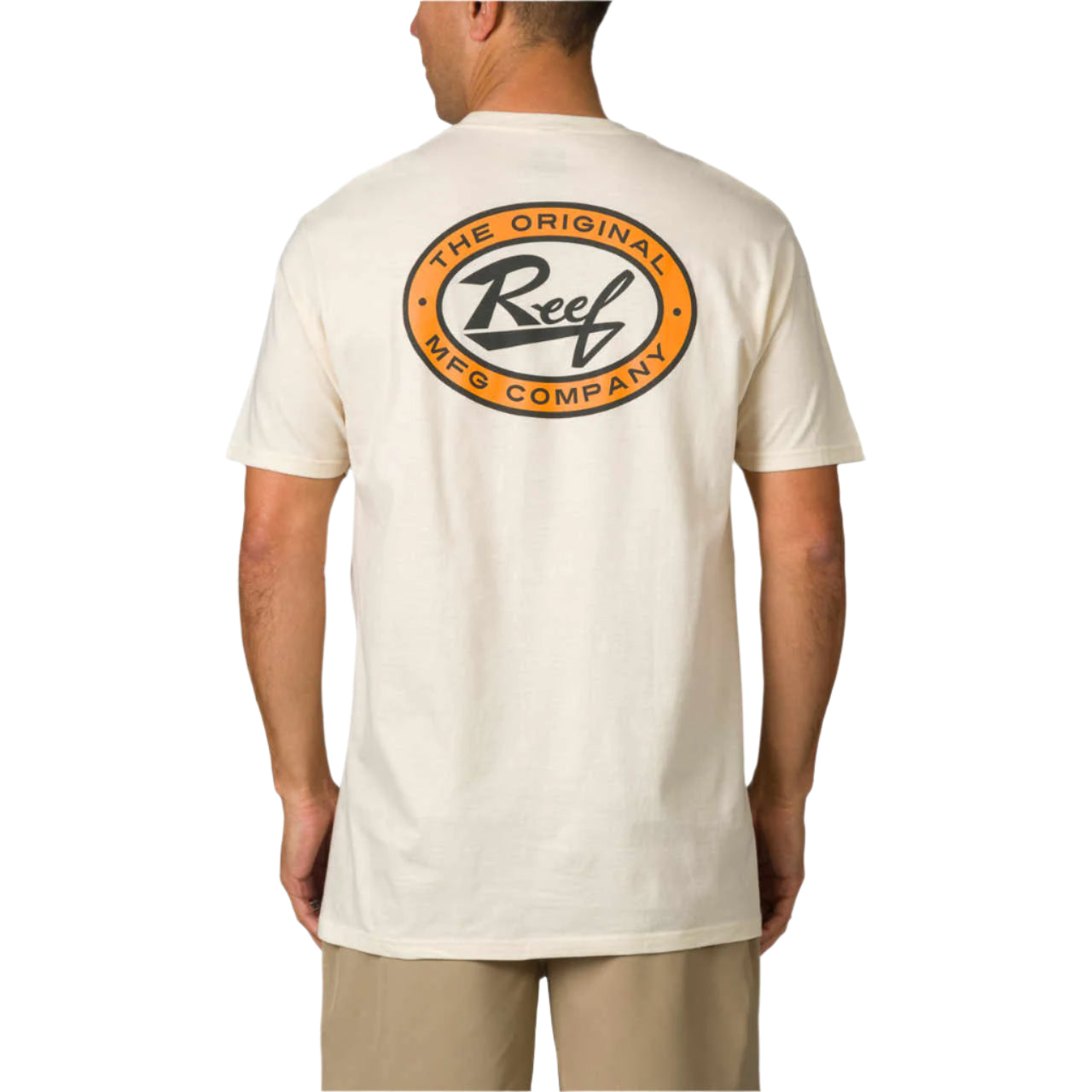 Reef Auto Tee Cream חולצת ריף לגברים
