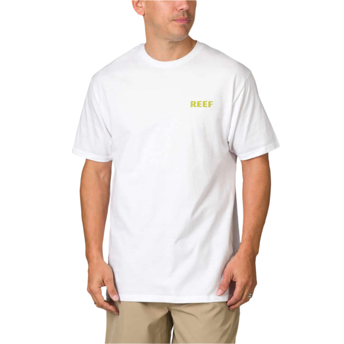 Reef Wellie Floral Tee White חולצת ריף לגברים