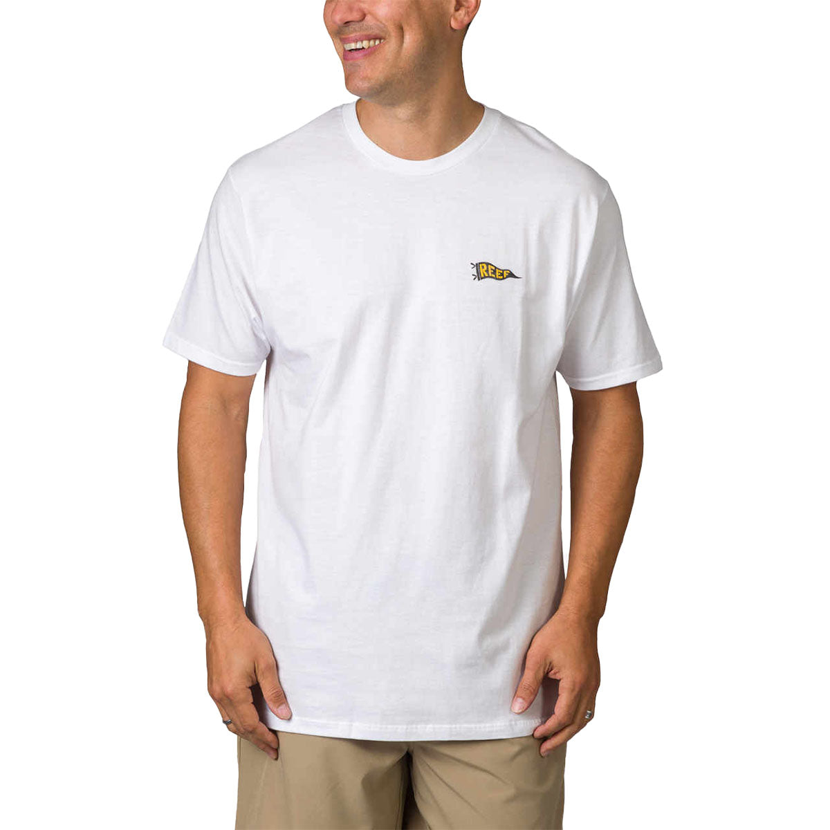 Reef Official Tee White חולצת ריף לגברים