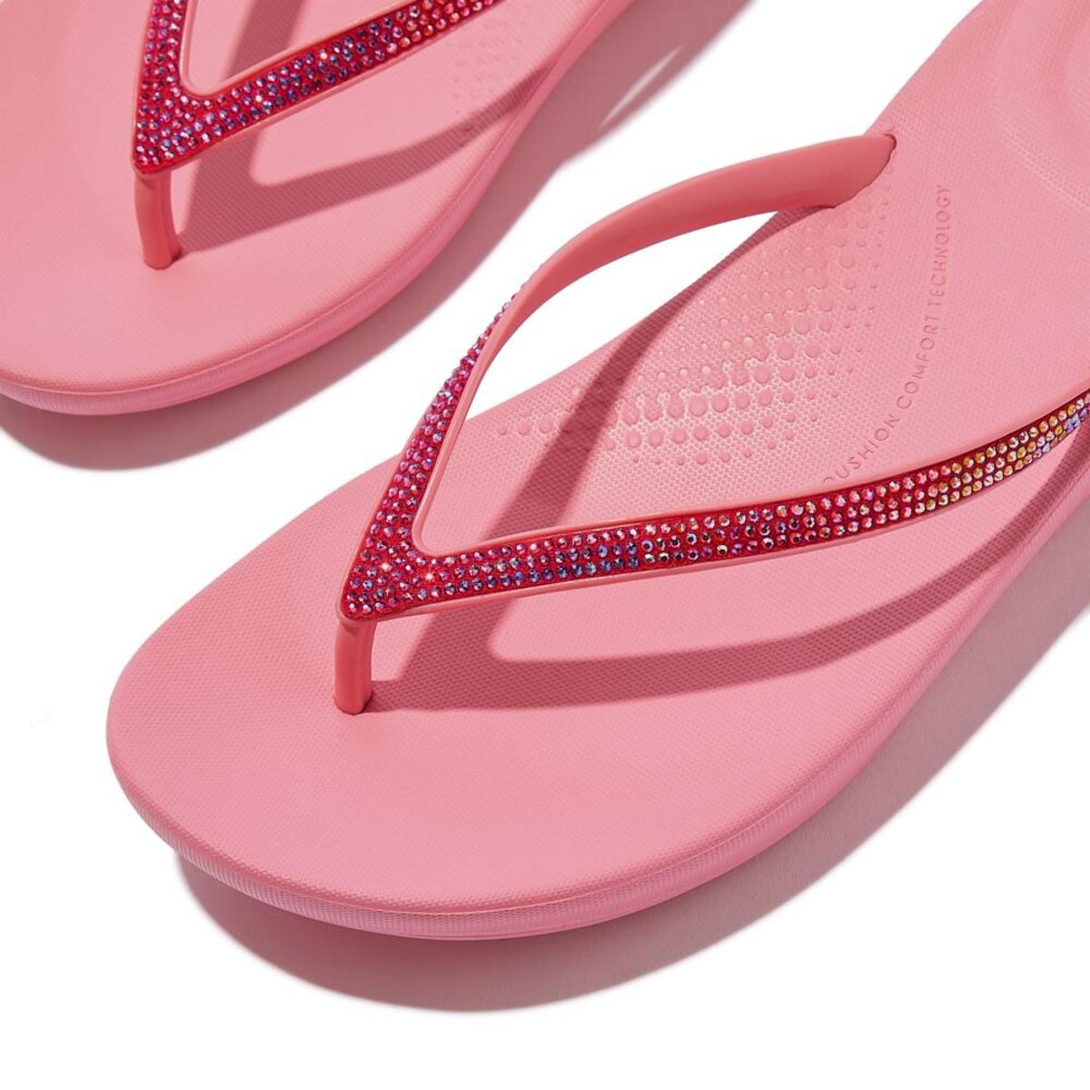 Fit Flop Iqushion Ombre Sparkle  אייקושין אמברה ספרקל ורוד כפכפי נשים