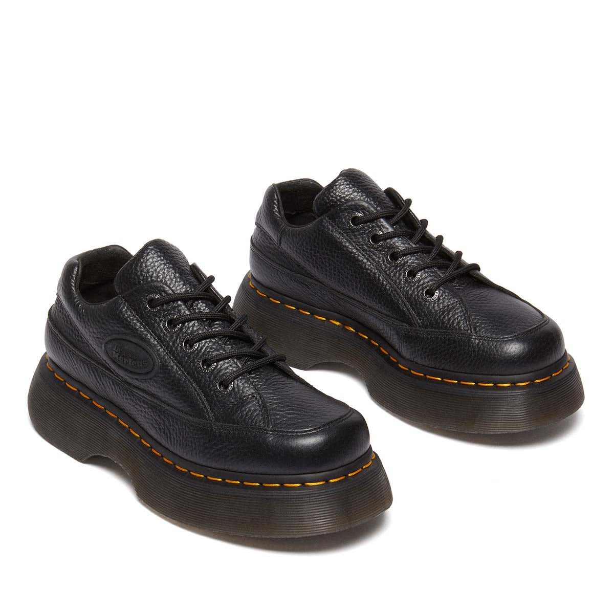 Dr. Martens Buzz 5-Eye Milled Nappa Leather Shoes Black נעלי ד"ר מרטנס לנשים