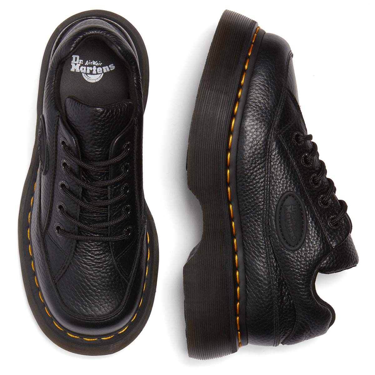 Dr. Martens Buzz 5-Eye Milled Nappa Leather Shoes Black נעלי ד"ר מרטנס לנשים