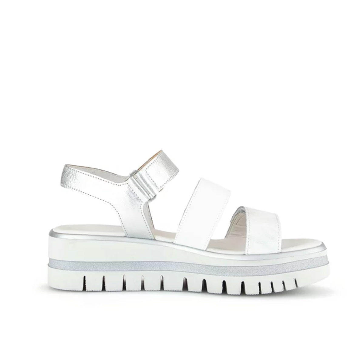 Gabor Platform sandal white סנדלי גאבור לנשים