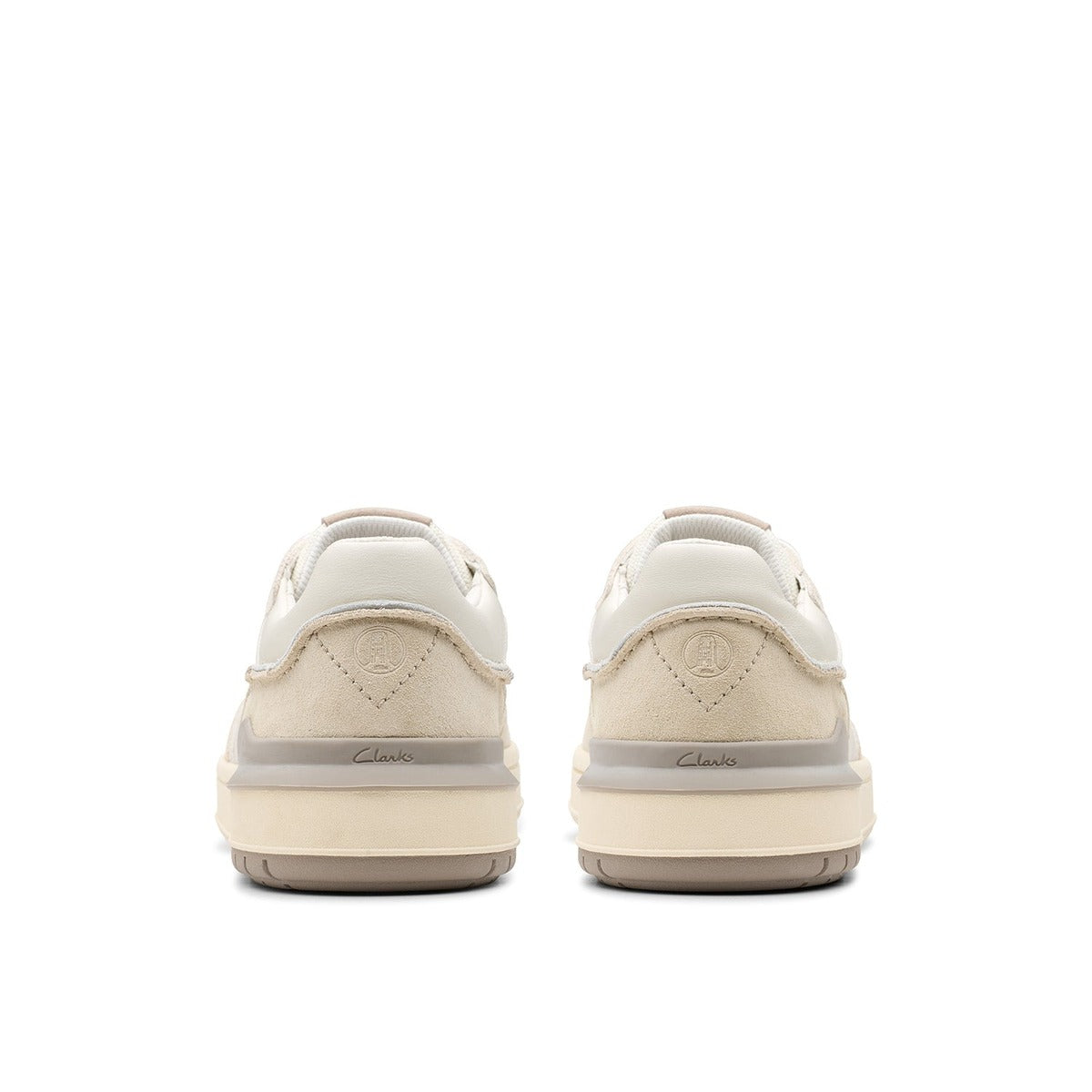 Clarks Courtlite2 Lo Off White Suede נעלי סניקרס קלארקס לגברים