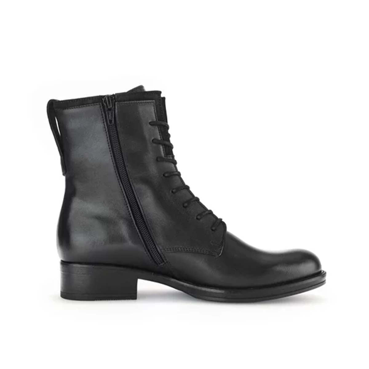 מגפוני נשים גאבור Gabor Black lace-up ankle boots