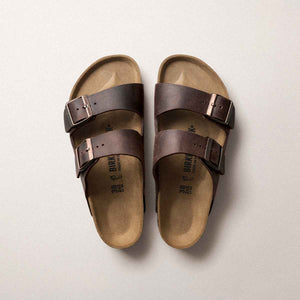 Birkenstock Arizona Leather Habana בירקנשטוק כפכפי גברים אריזונה חום
