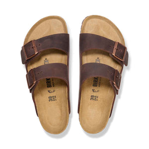 Birkenstock Arizona Leather Habana בירקנשטוק כפכפי גברים אריזונה חום