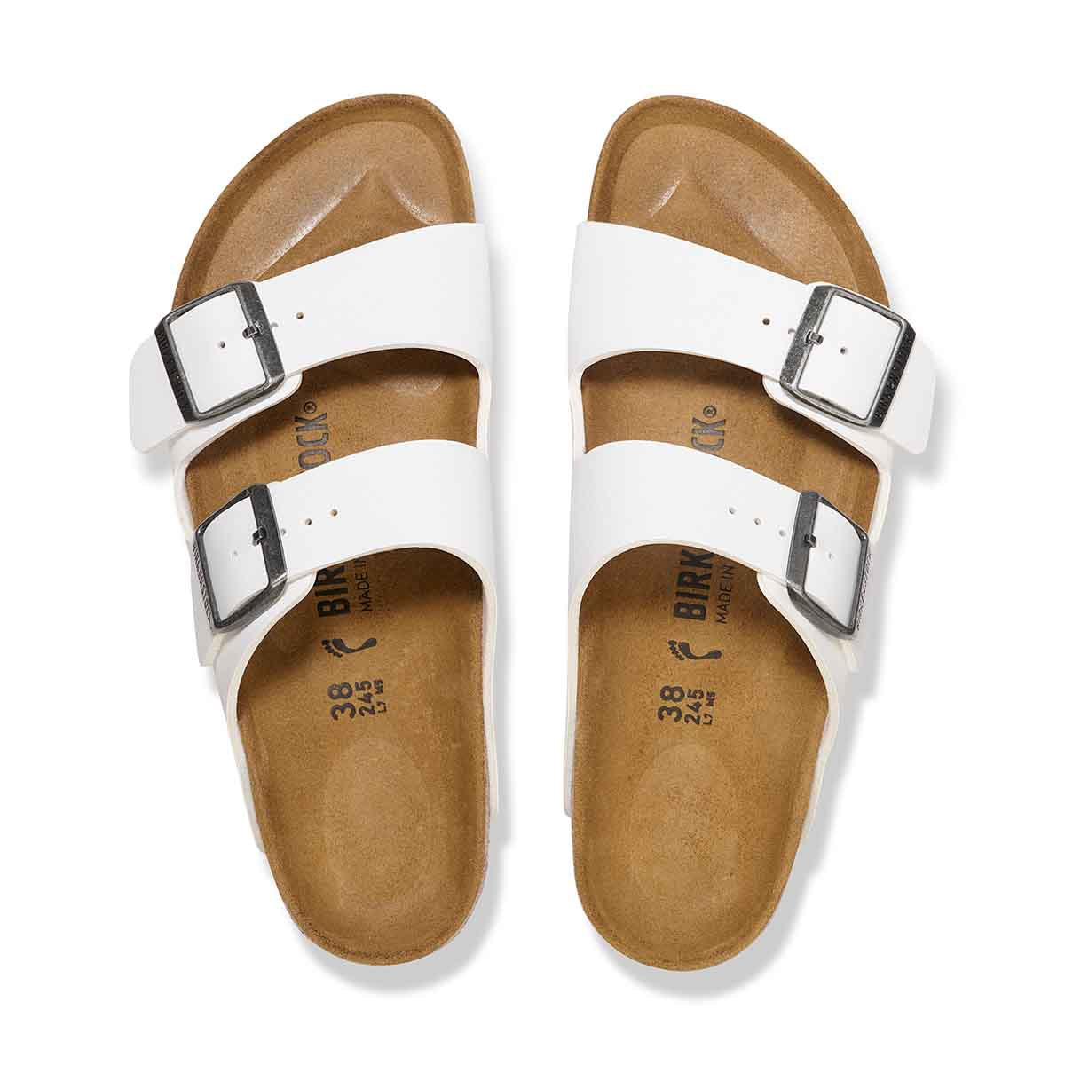 Birkenstock Arizona BS White כפכפי בירקנשטוק אריזונה לבן לגברים