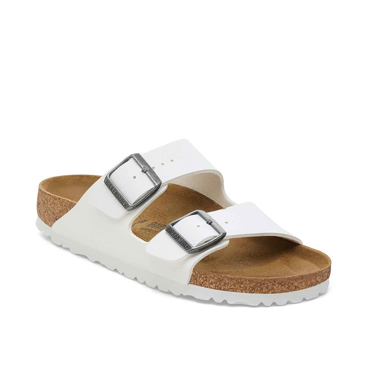 Birkenstock Arizona BS White כפכפי בירקנשטוק אריזונה לבן לגברים
