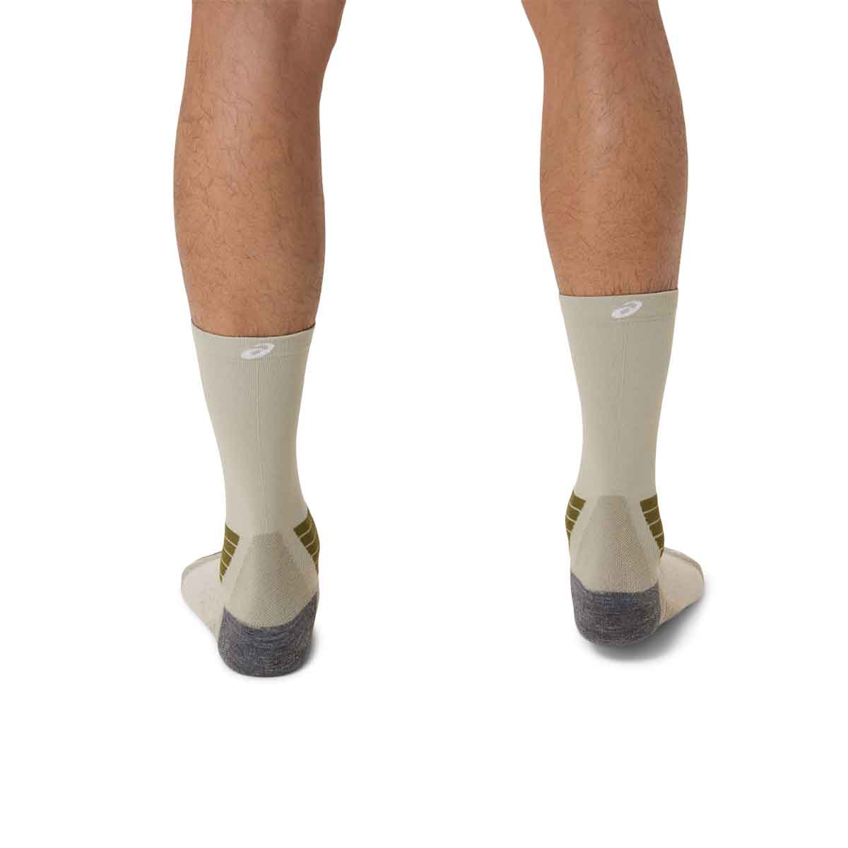 Asics Elite Fujitrail Crew Sock Unisex Khaki גרבי ריצה גבוהים