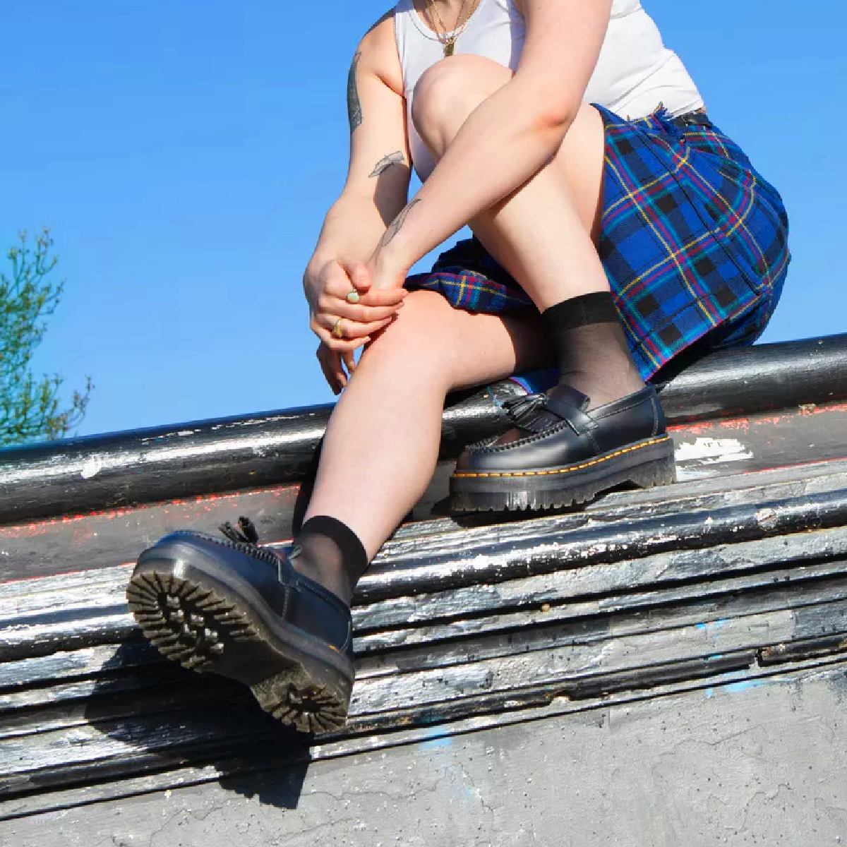 נעלי ד"ר מרטינס אדריאן שחור Dr. Martens Adrian Quad Black