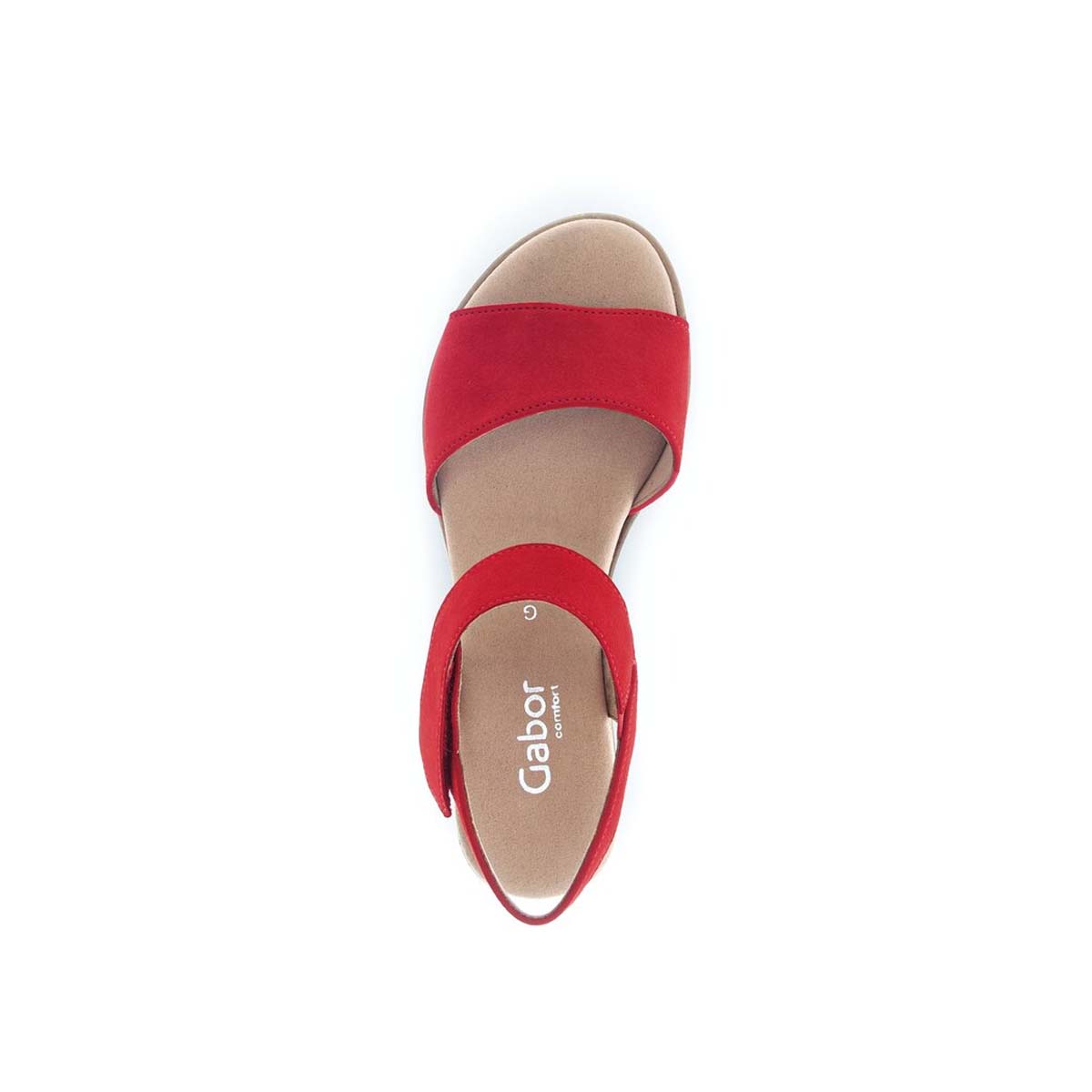 Gabor Red strappy sandal סנדלי גאבור לנשים