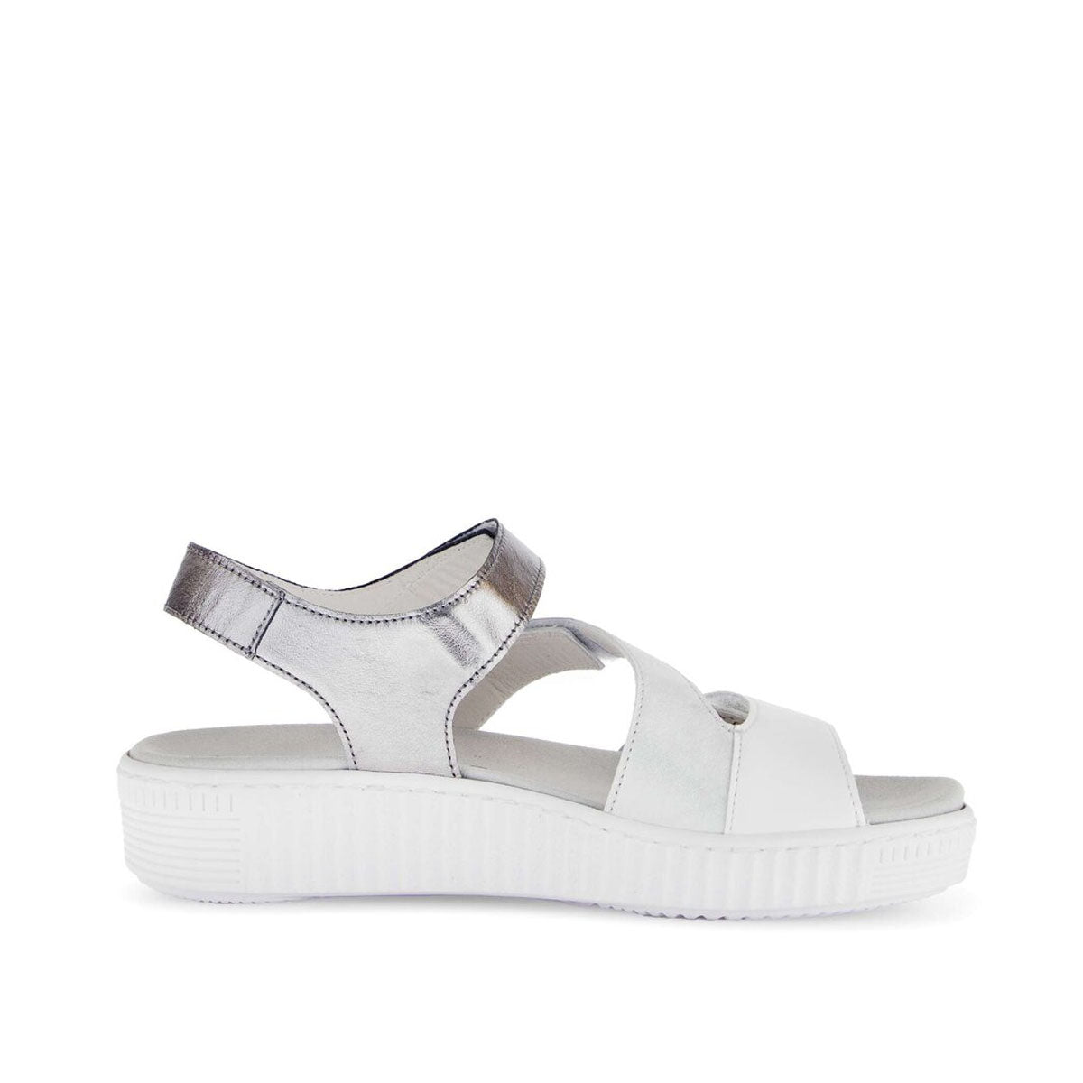 Gabor Platform sandals white סנדלי גאבור לנשים