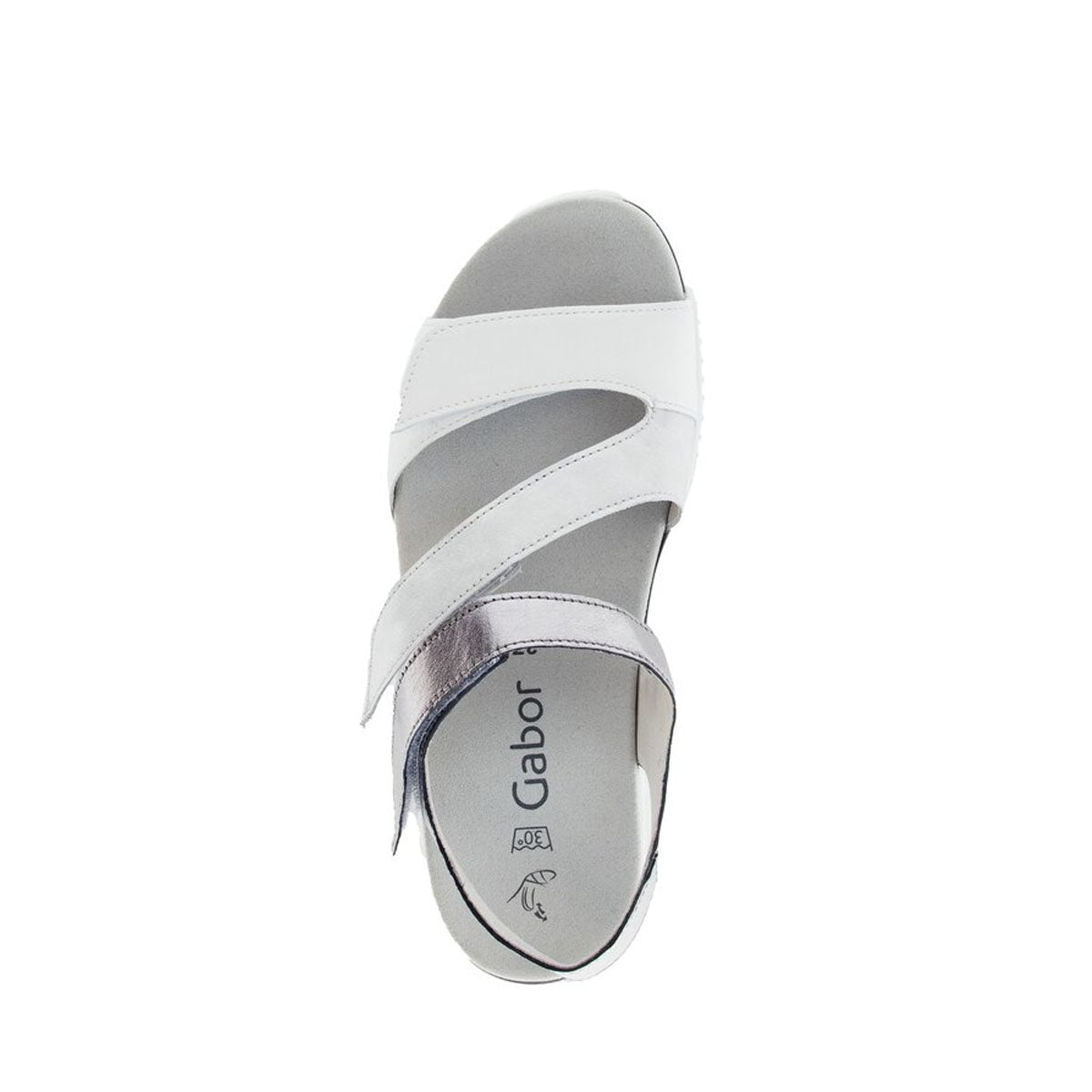 Gabor Platform sandals white סנדלי גאבור לנשים