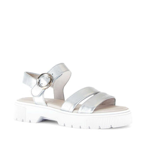 Gabo Riemchensandale silber סנדלי גאבור לנשים