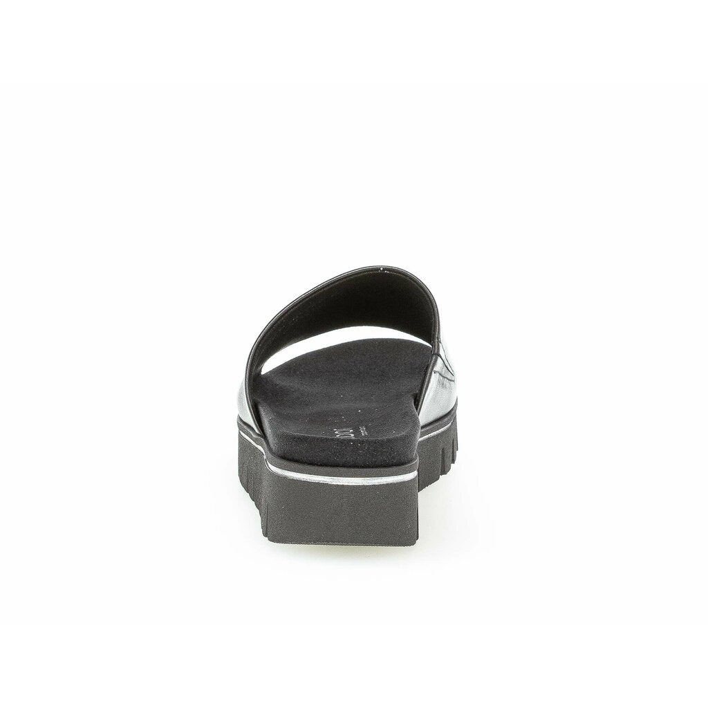 Gabor SLIPPER SMOOTH LEATHER BLACK כפכפי גאבור לנשים