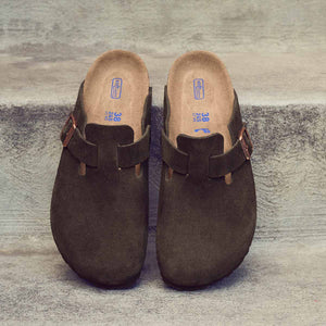 בירקנשטוק כפכפי נשים בוסטון מוקה Birkenstock Boston BS Mocha