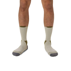 Asics Elite Fujitrail Crew Sock Unisex Khaki גרבי ריצה גבוהים