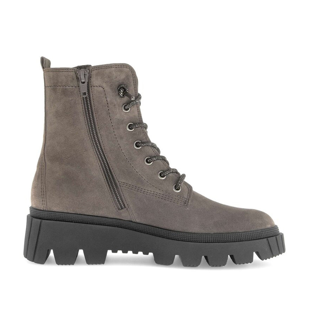 Gabor brown lace-up ankle boots מגפי גאבור לנשים