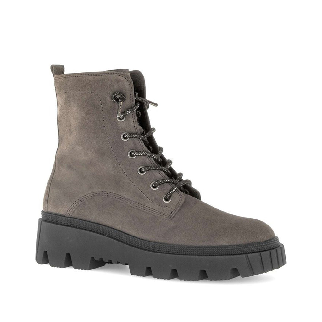 Gabor brown lace-up ankle boots מגפי גאבור לנשים