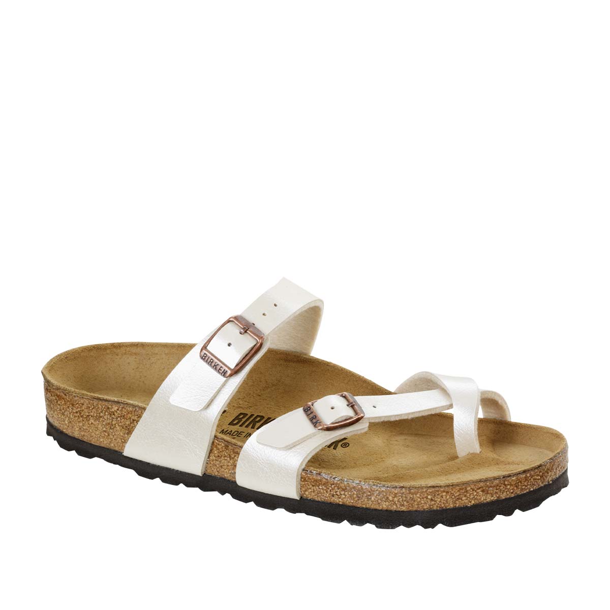 Birkenstock Mayari Graceful Pearl White כפכפי בירקנשטוק לנשים מיארי לבן פנינה