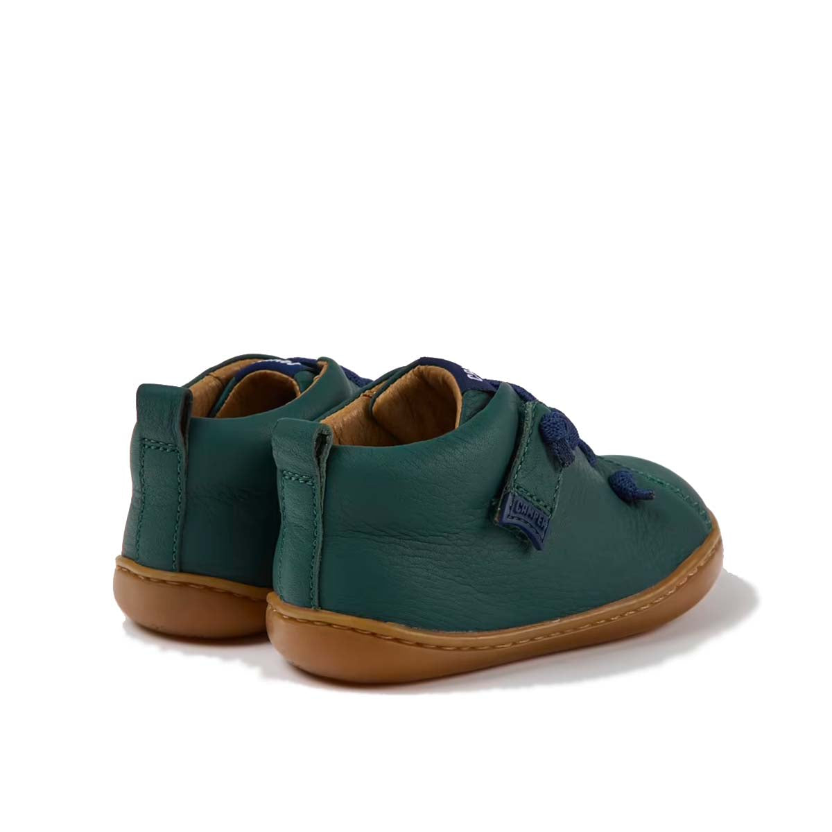 Camper Peu Green leather shoes for kids סניקרס קמפר לילדים