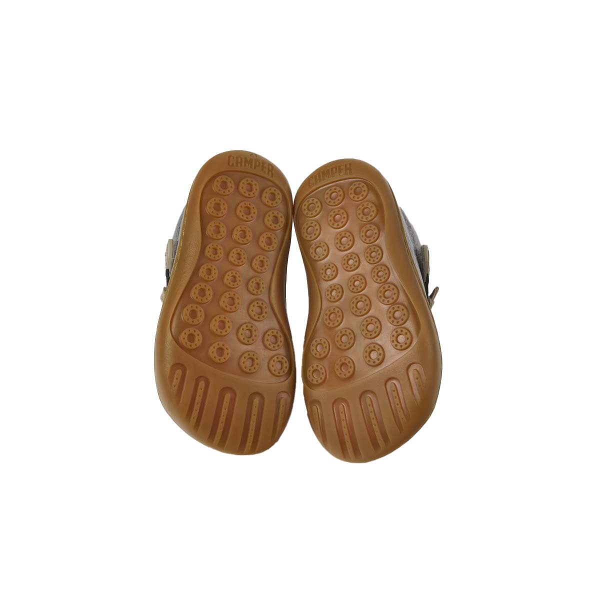 Camper Peu Metallic gray leather shoes for kids נעלי תינוקות קמפר