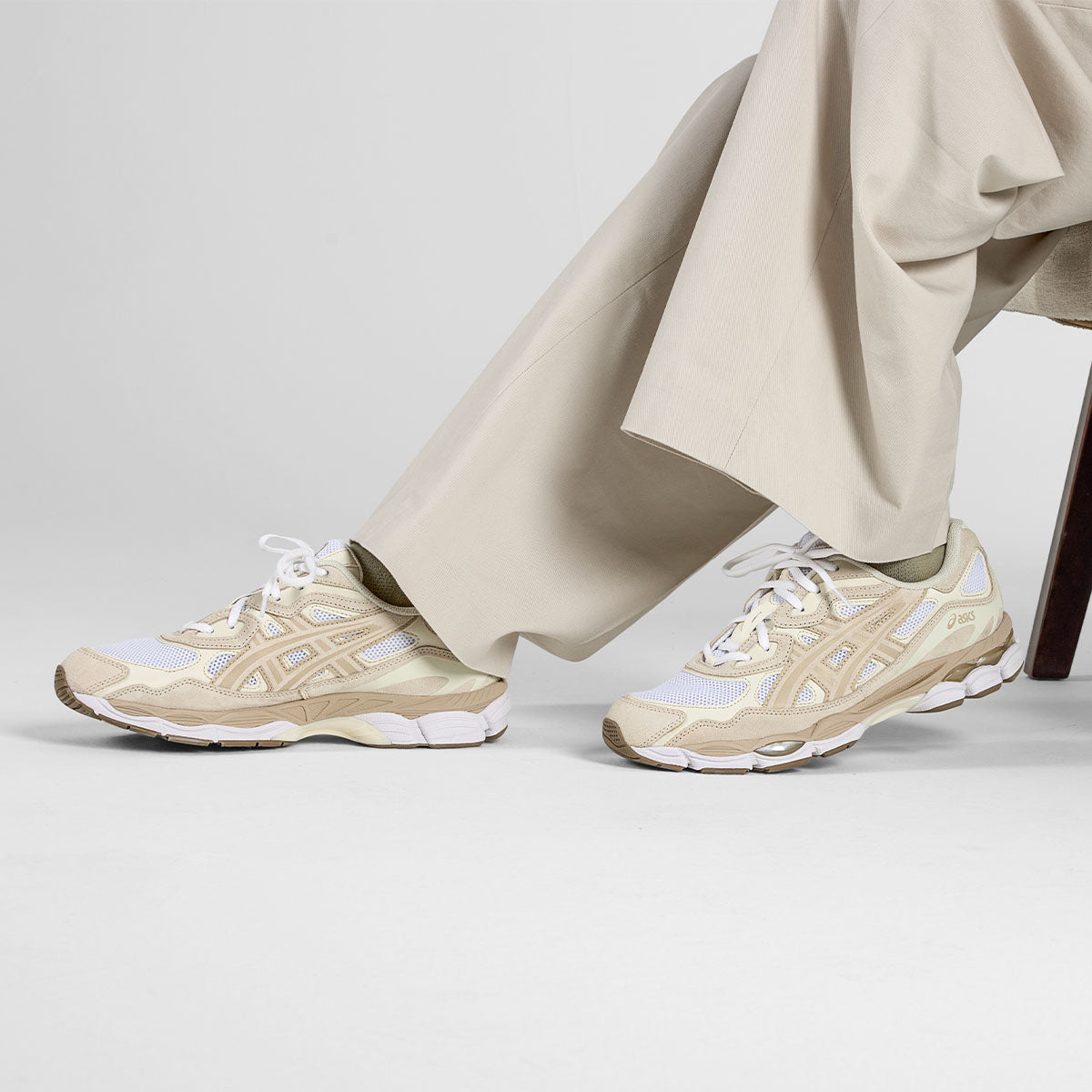 Asics Gel Nyc Unisex White Feather Grey סניקרס יוניסקס