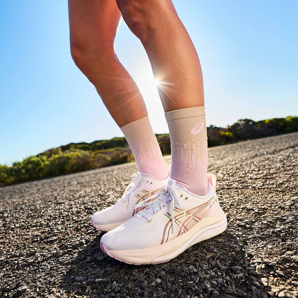 Asics Gel Kayano 33 Women White Hazy Lilac נעלי ריצה ג`ל קיאנו 33 לנשים - Original's
