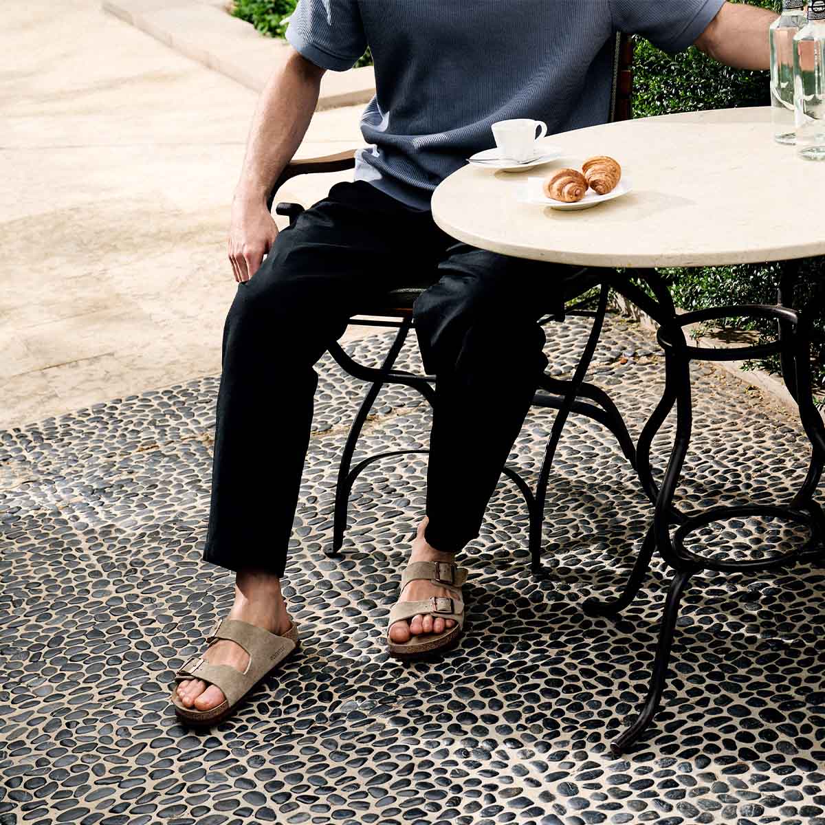 Birkenstock Arizona Taupe בירקנשטוק כפכפי יוניסקס אריזונה טיופ