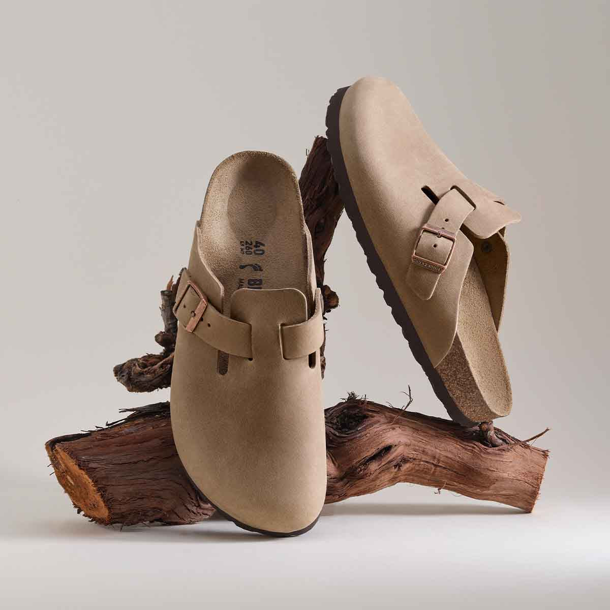 Birkenstock Boston Tabacco Brown כפכפי בירקנשטוק בוסטון יוניסקס חום טבק